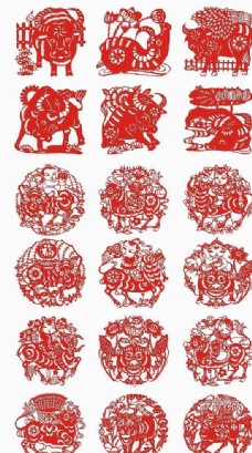 剪纸 牛年