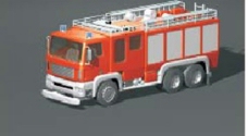 消防车  救火车(模型贴图全)图片