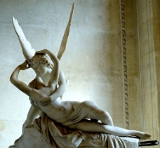 意 卡诺瓦 雕塑作品 天使之吻图片