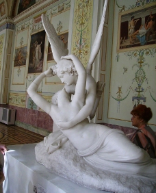 意 卡诺瓦 雕塑作品 天使之吻局部图片