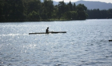 杭州  西湖   划船图片