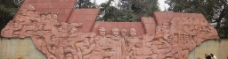成都十二桥烈士纪念墙浮雕图片