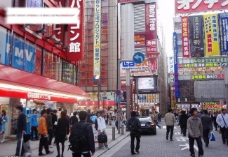 日本街头一景图片