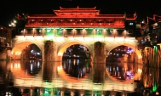 虹桥夜景图片