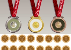 亚太设计年鉴20082008北京奥运奖牌矢量素材图片