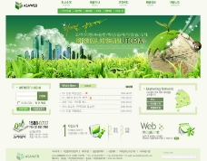 韩国建筑企业psd分层网站模板多图层 4个页面图片