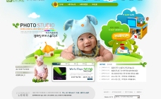 韩国婴幼儿用品网站模板多图层 3个页面图片
