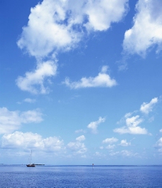 海岛风情蓝天白云海岸美景岛屿风情图片