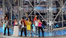 地球日北京奥运会闭幕式上众歌手表演图片