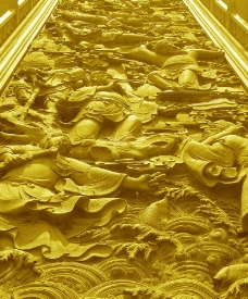 金色浮雕图图片