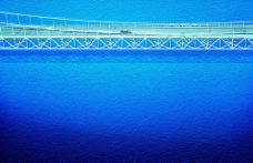 汽车海上大桥图片
