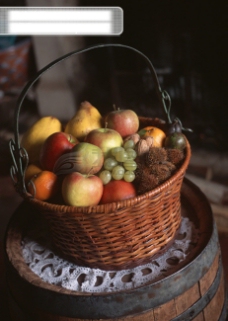 水果节jpg收获季节瓜果水果篮子水果礼品篮子苹果梨葡萄桔子