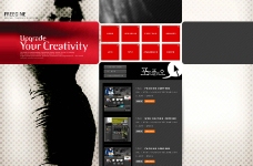 PSD创意网页模板－多层次1个页面图片