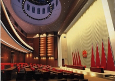 宁夏回族自治区人大常委会议事厅议事厅角度二图片