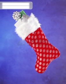 圣诞物品紫色诞生节圣诞帽圣诞袜圣诞食物礼品盒圣诞树