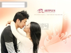 亲情人物人物甜蜜幸福亲吻拥抱情侣影骑韩国实用设计分层源文件PSD源文件