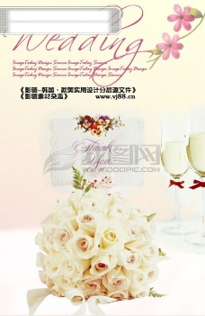 甜蜜婚礼婚礼玫瑰花幸福甜蜜影骑韩国实用设计分层源文件PSD源文件
