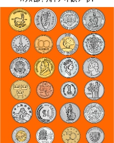 世界各地纪念币图片