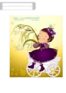 人物图库可爱小女孩卡通人物矢量素材矢量图片HanMaker韩国设计素材库