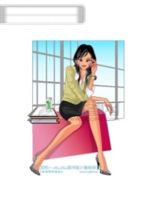 人物图库办公女郎商务女性女人卡通人物矢量素材矢量图片HanMaker韩国设计素材库