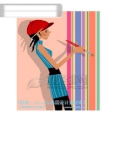 时尚人物简笔手绘人物矢量素材矢量图片HanMaker韩国设计素材库