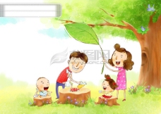日韩盛典psd分层素材源文件儿童家庭快乐