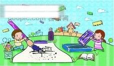 日韩盛典psd分层素材源文件儿童卡通游玩2