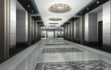 五星级酒店走廊模型贴图全图片