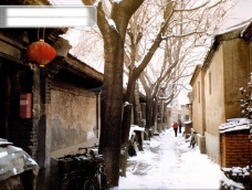观光旅游北京景色景观特色胡同小巷房屋风光建筑旅游广告素材大辞典